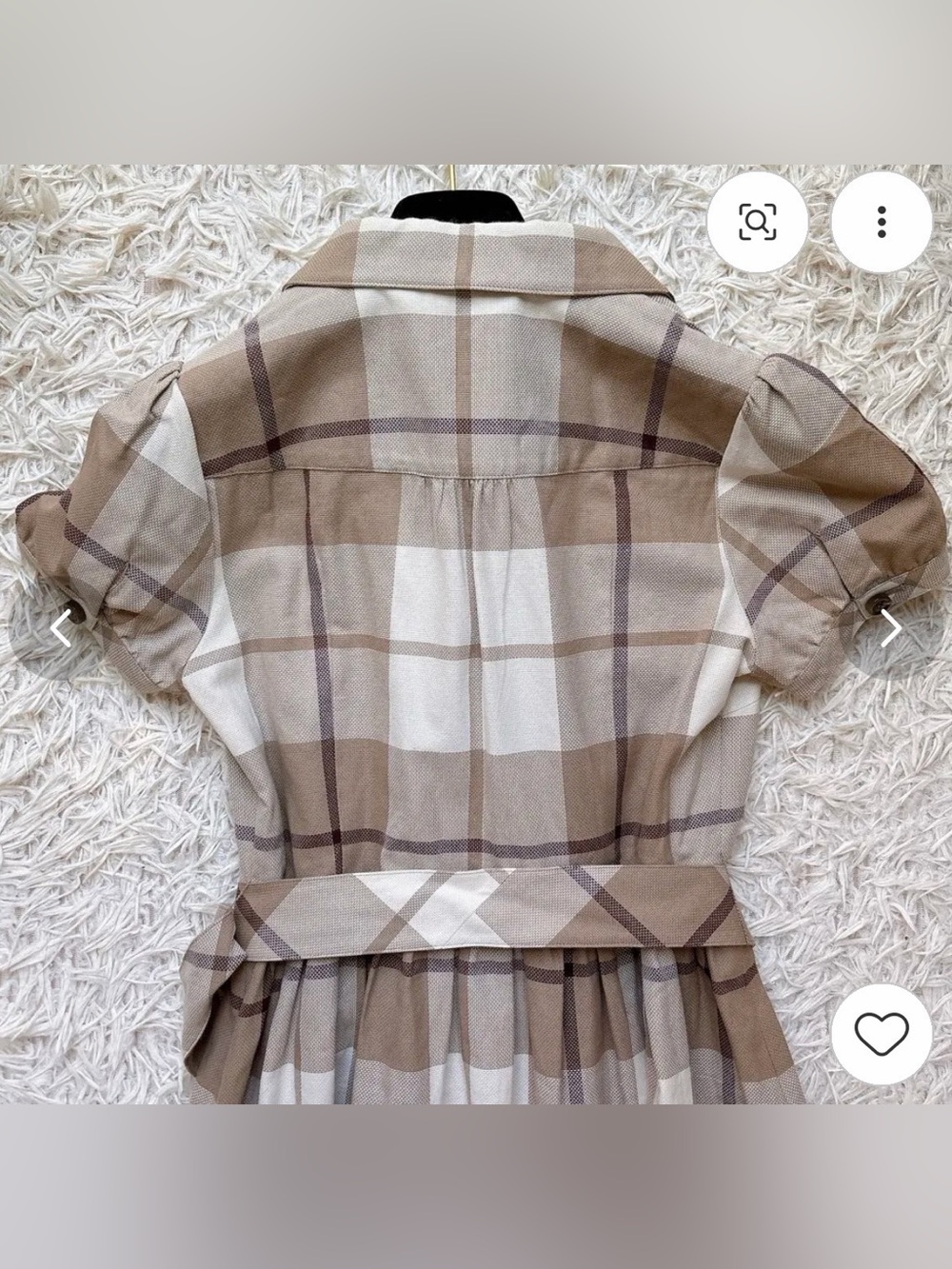 Rare Burberry Nova Check Dress w/Belt - Size EU38/US 6 Like New - Picture 4 of 10
